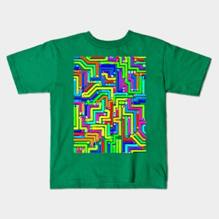 Colorful Circuit Board 1 Kids T-Shirt